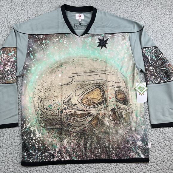 Volcom x Bryan Iguchi Shirt Mens XXL Gray Tokyo True To This Art Pullover Skater - Picture 1 of 10